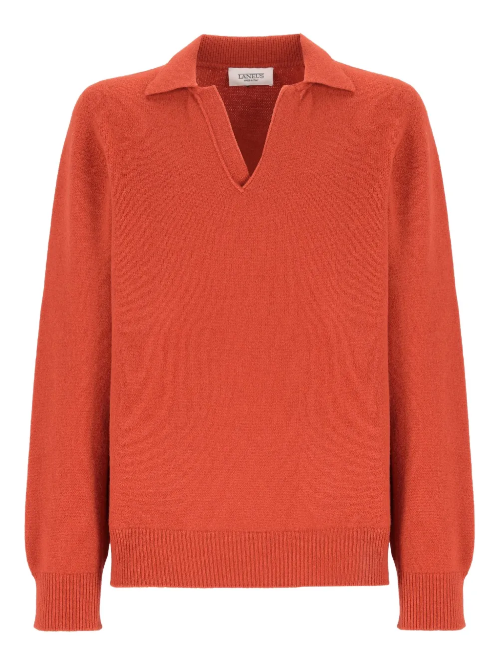 Laneus knitted V-neck sweater | Orange | Image 1