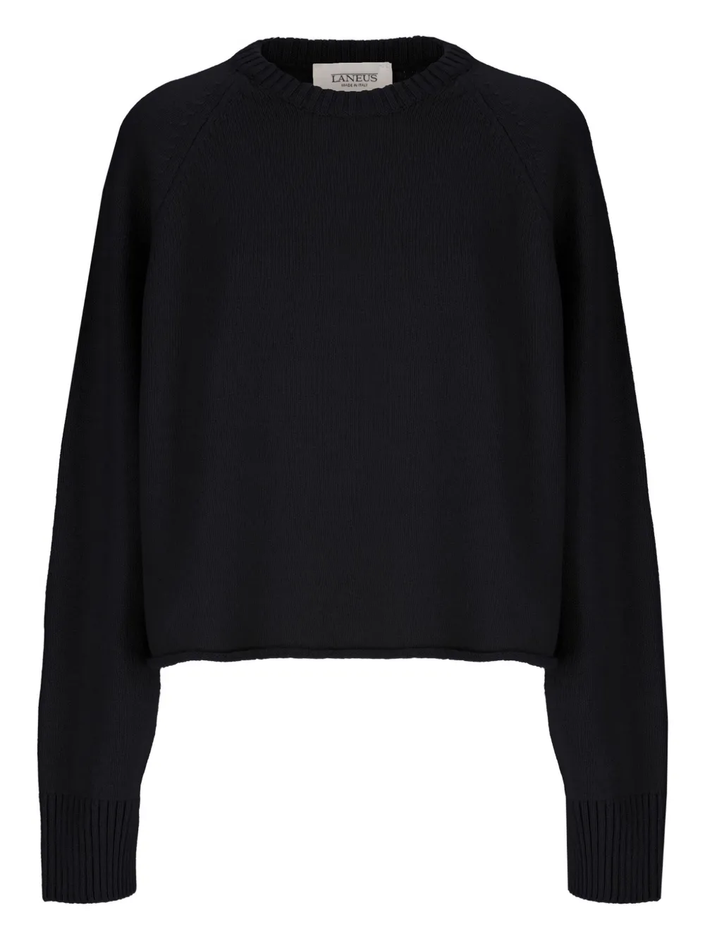 Laneus Woman Sweater Black Size 6 Virgin Wool In Black