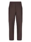 Laneus elastic-waistband pocket trousers - Brown