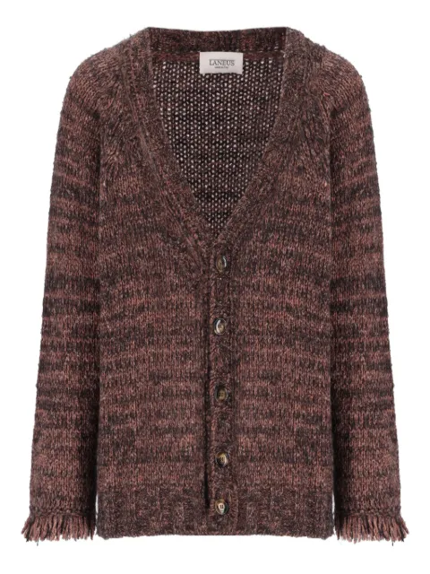 Laneus fringed button cardigan