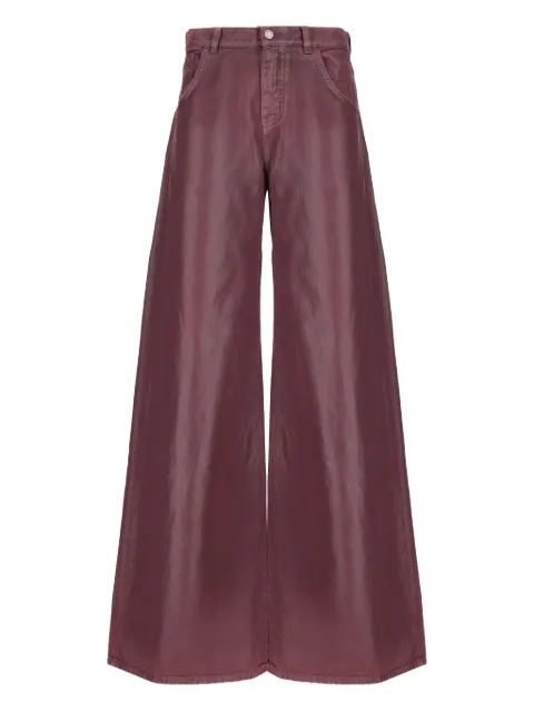 Laneus coated trousers