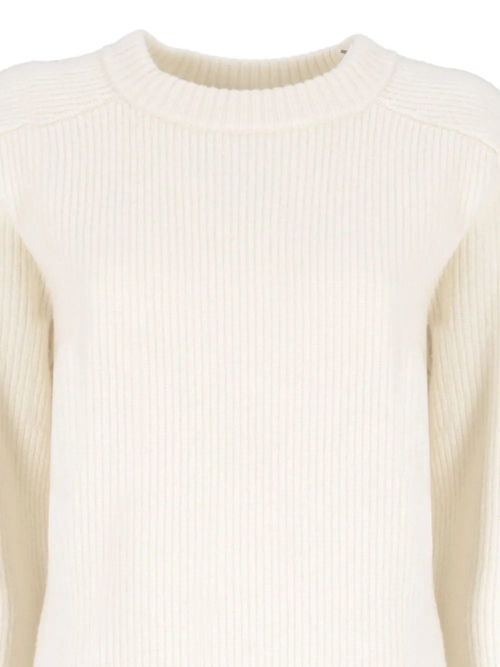 Laneus Gebreide midi-jurk Beige