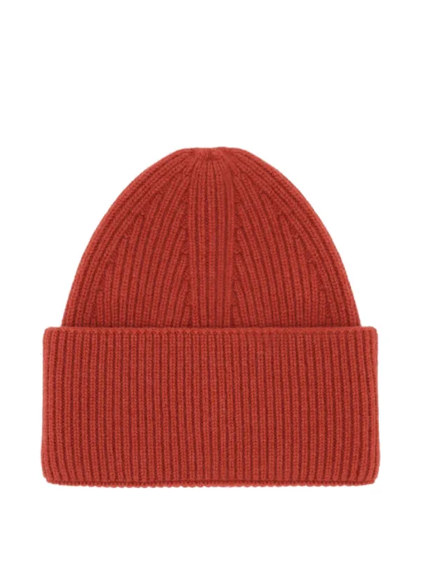 Laneus Ribbed Knit Beanie | Orange | FARFETCH SA