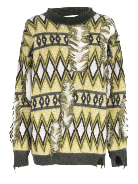 Laneus — fringed-detail sweater