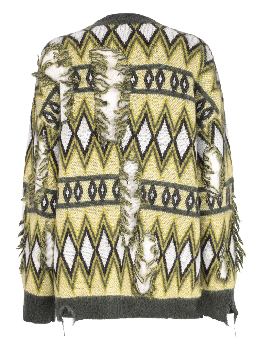 Laneus Trui met franje Geel