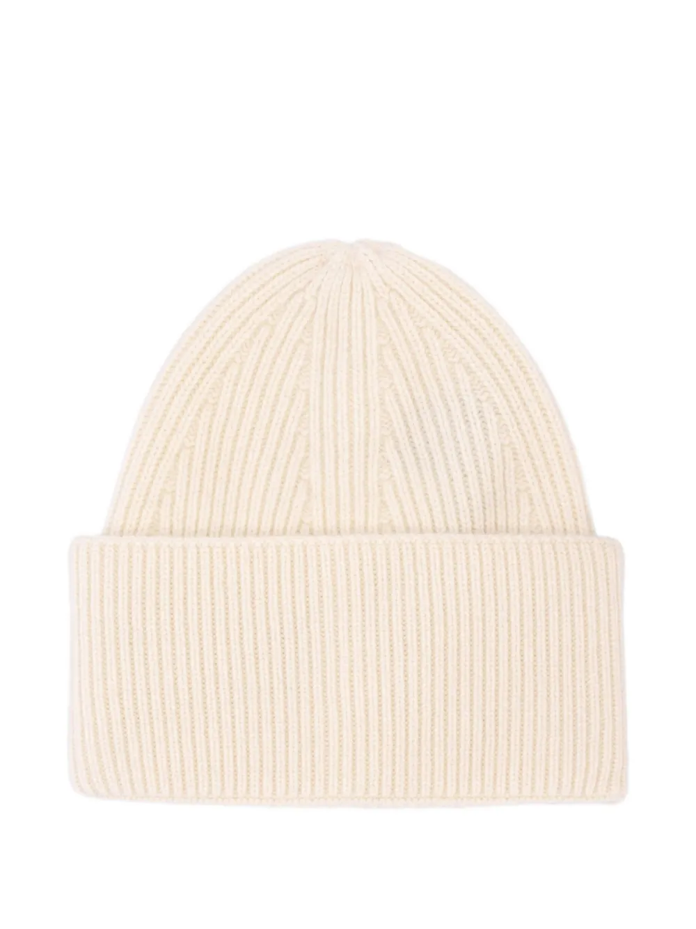 Laneus ribbed knit beanie hat | White | Image 1