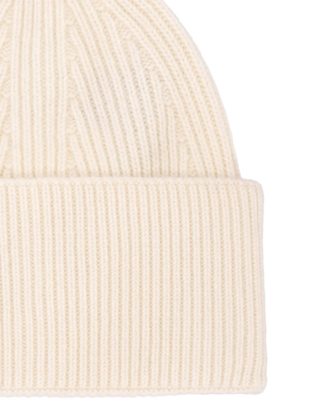 Laneus Ribgebreide muts Wit