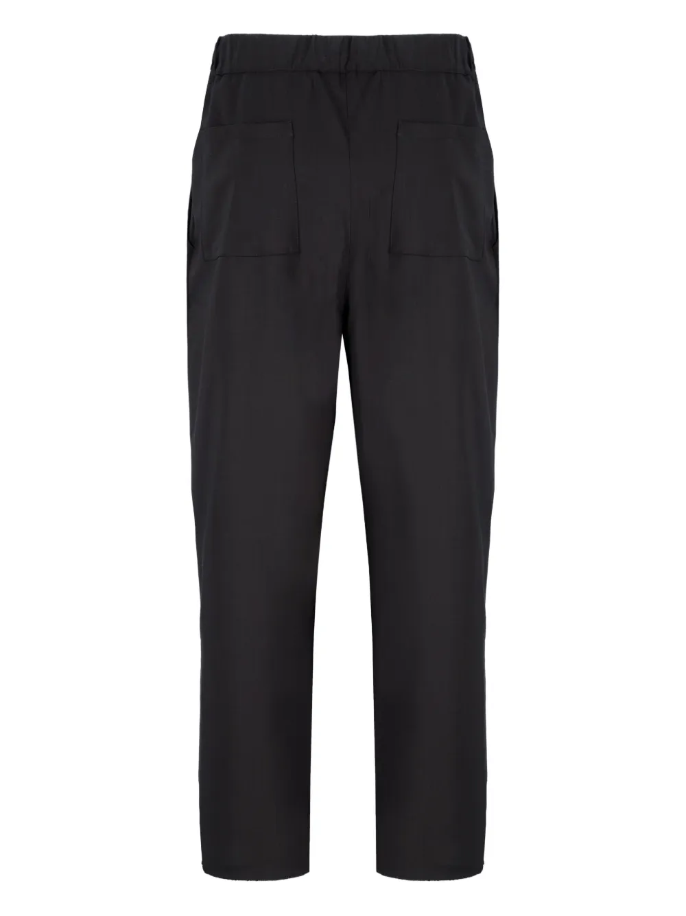 Laneus Broek met elastische tailleband - Zwart