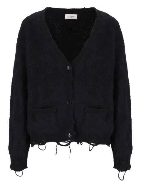 Laneus distressed buttoned cardigan