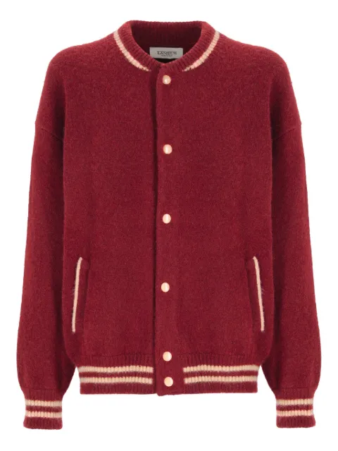 Laneus snap-fastening bomber jacket