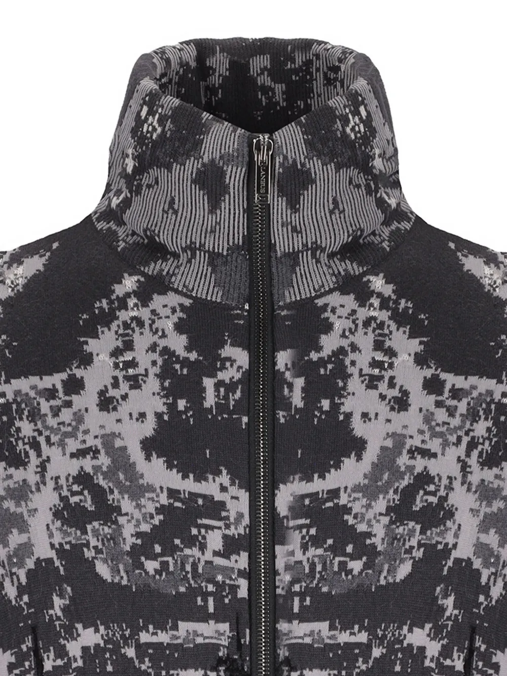 Laneus Knitted Bomber Jacket In Multi