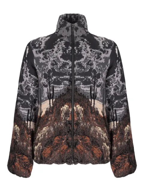 Laneus knitted bomber jacket