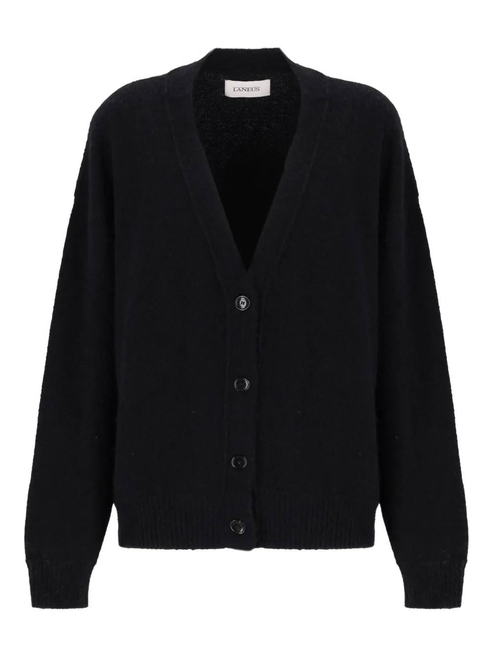 Laneus V-neck buttoned cardigan | Black | Image 1