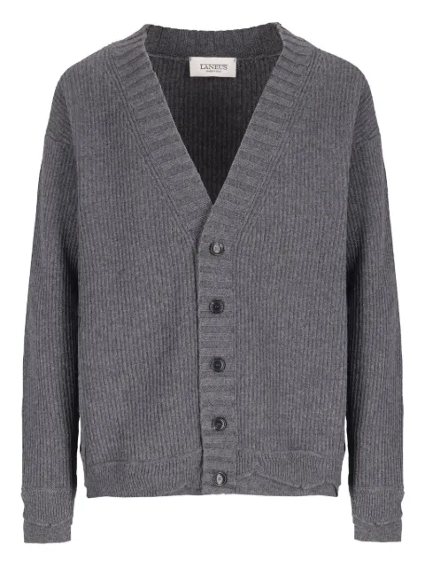Laneus ribbed knitted cardigan