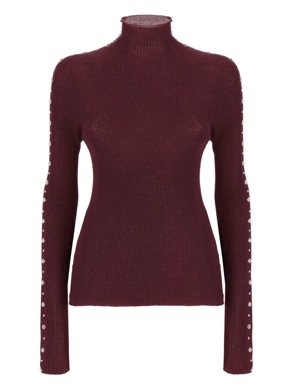 Laneus ribbed embellished top - Rosso