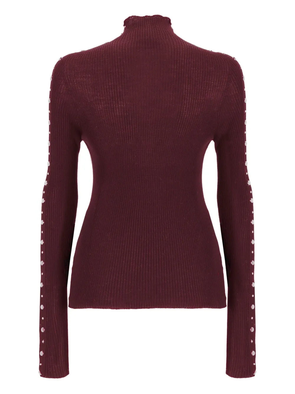 Laneus Geribbelde verfraaide top Rood