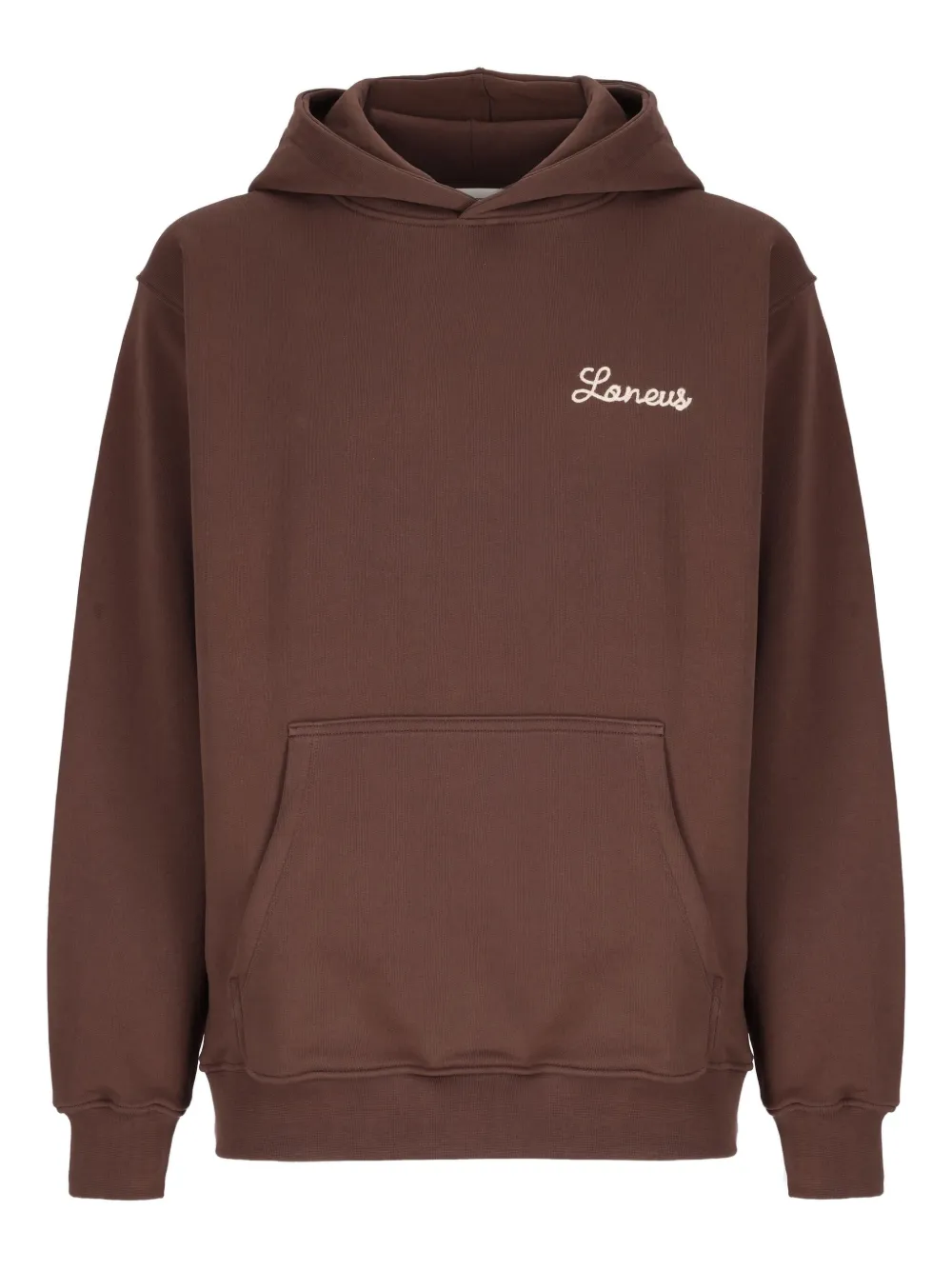 Laneus embroidered-logo hoodie | Brown | Image 1