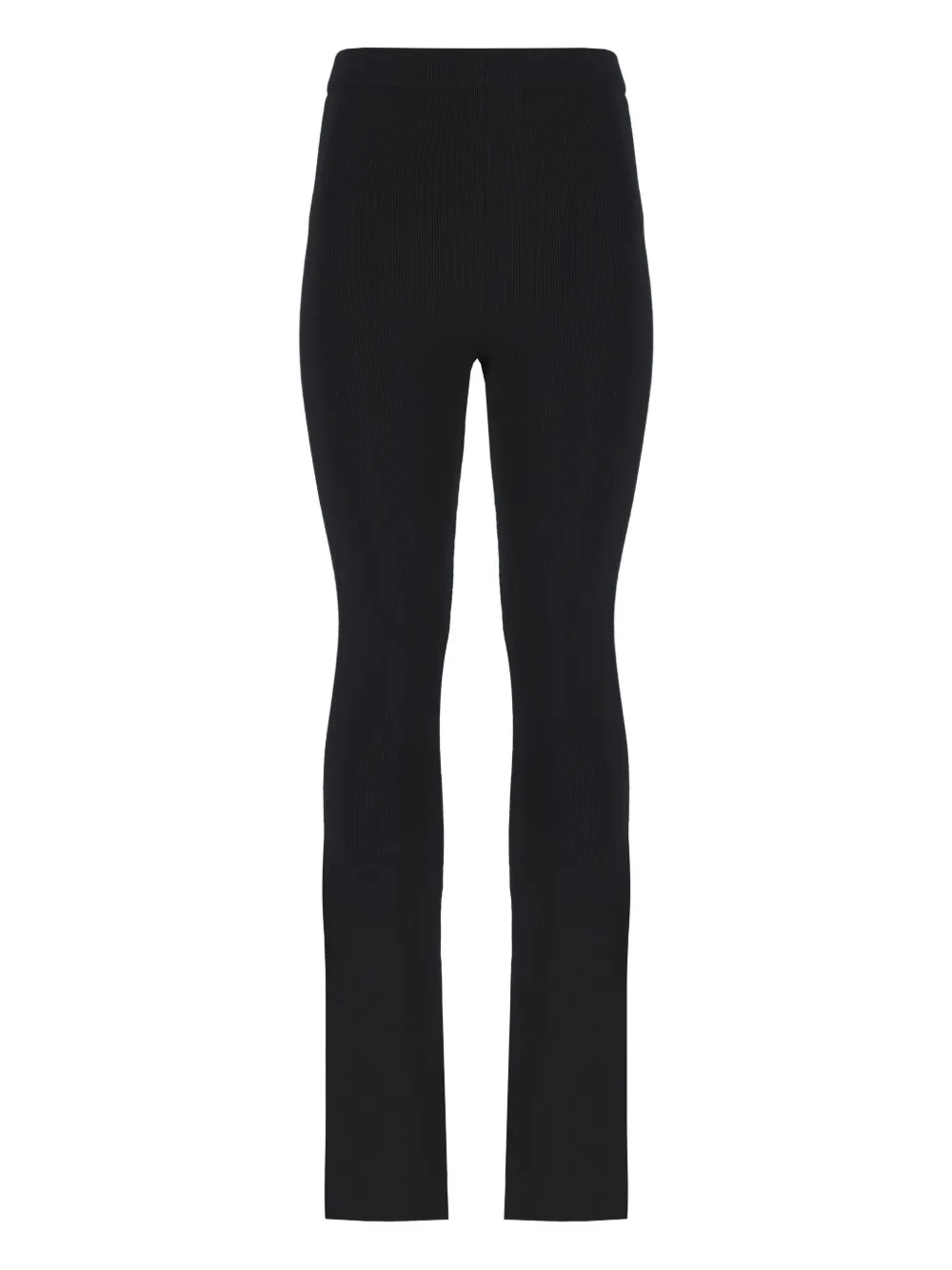 Laneus pantalones tejidos con diseño acampanado | negro | Image 1