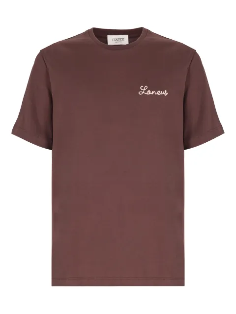 Laneus embroidered-logo T-shirt