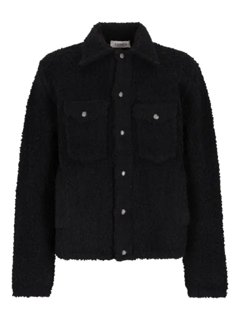 Laneus textured button-fastening shirt jacket