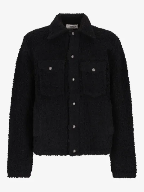 Laneus textured button-fastening shirt jacket