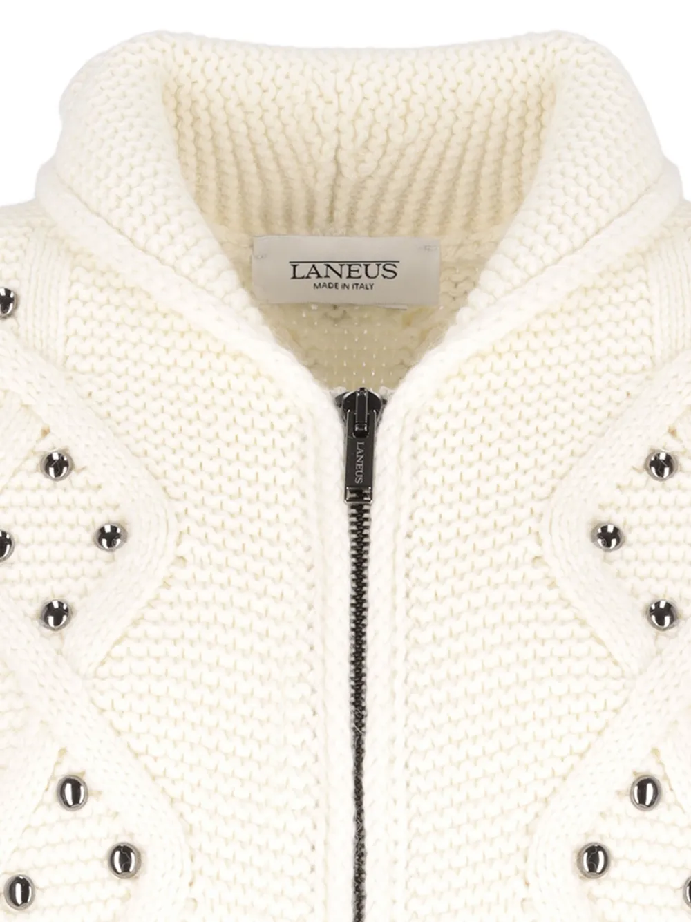 Laneus Vest verfraaid met studs Beige