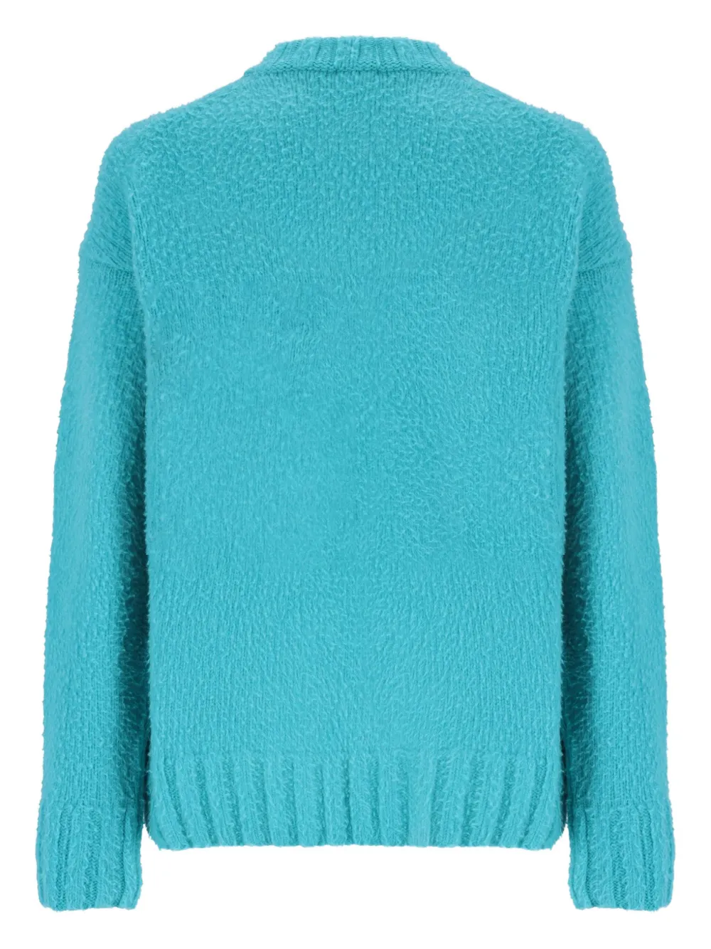 Laneus Trui met textuur en zak - Blauw