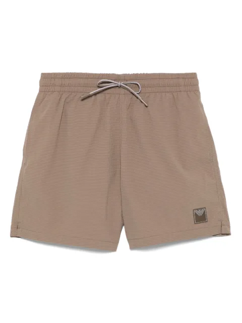 Emporio Armani seersucker swim shorts
