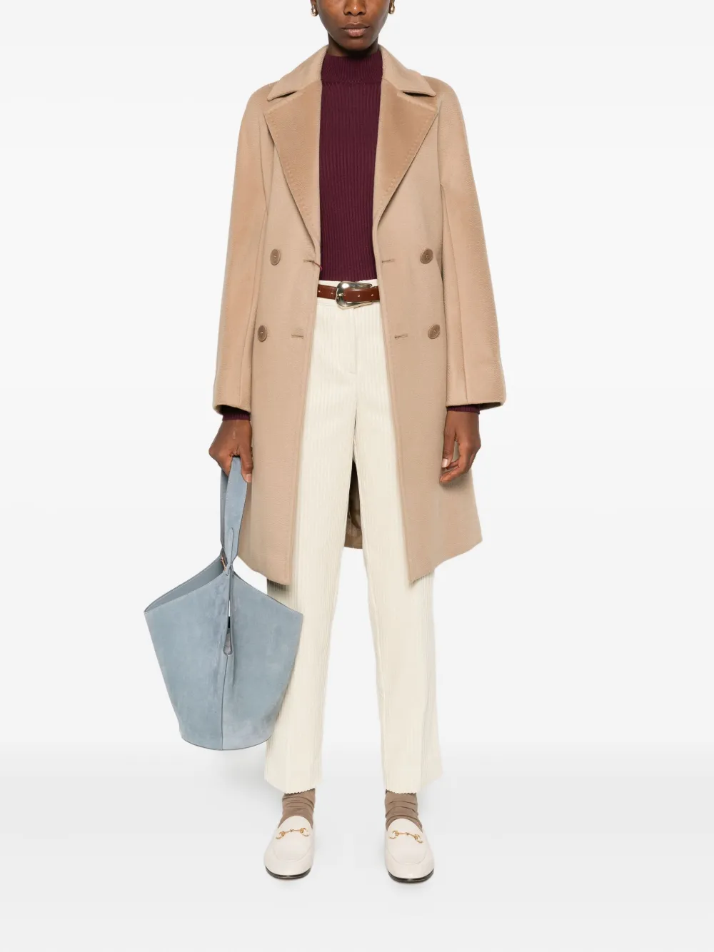 P.A.R.O.S.H. corduroy cotton trousers - Beige