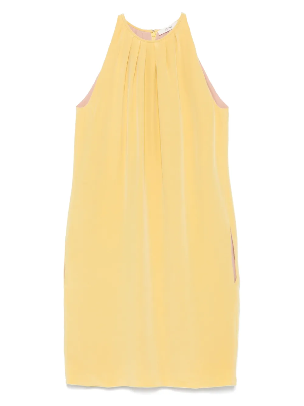 Céline Pre-Owned 2010s silk mini dress - イエロー Céline Pre-Owned 2010s silk mini dress - イエロー