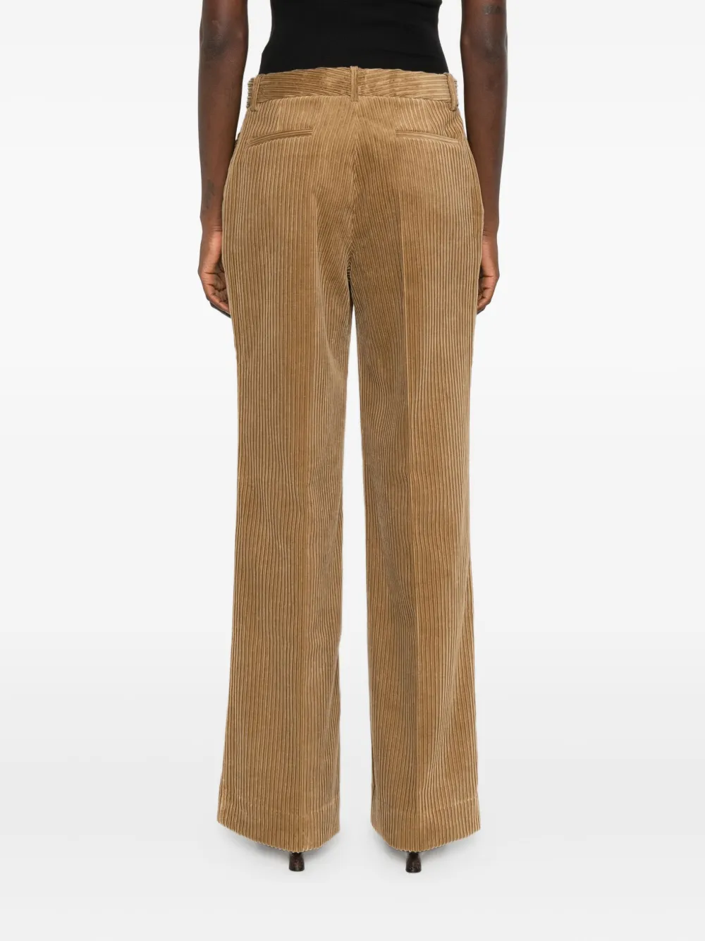 P.A.R.O.S.H. Ribfluwelen broek Bruin
