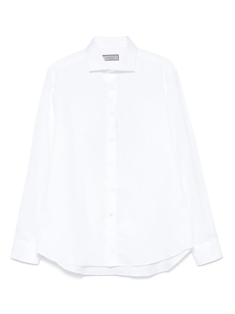 Canali camisa con cuello italiano | blanco | Image 1