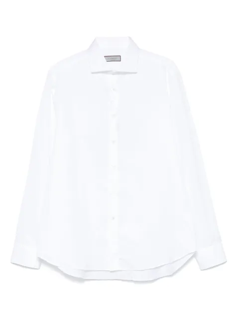Canali cutaway-collar shirt