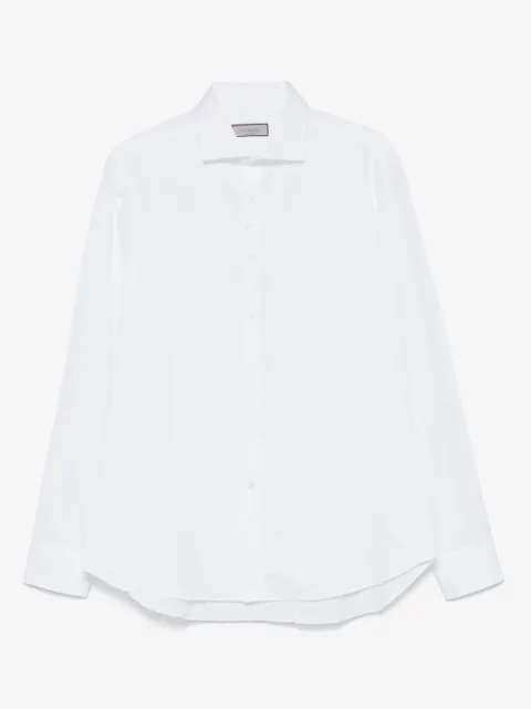 Canali cutaway-collar shirt