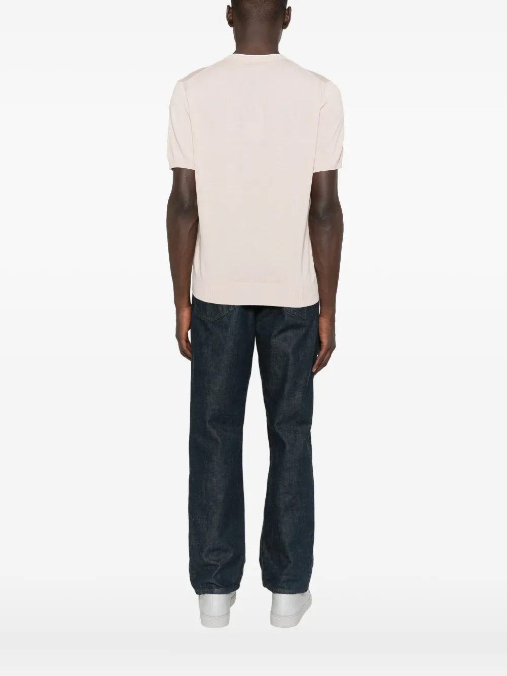 Canali short-sleeve crew-neck T-shirt Beige