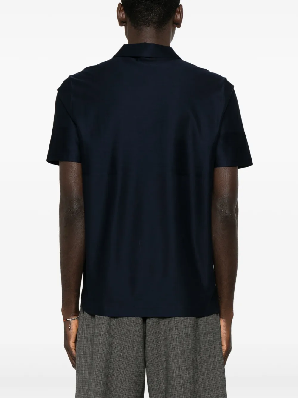 Canali Katoenen poloshirt Blauw