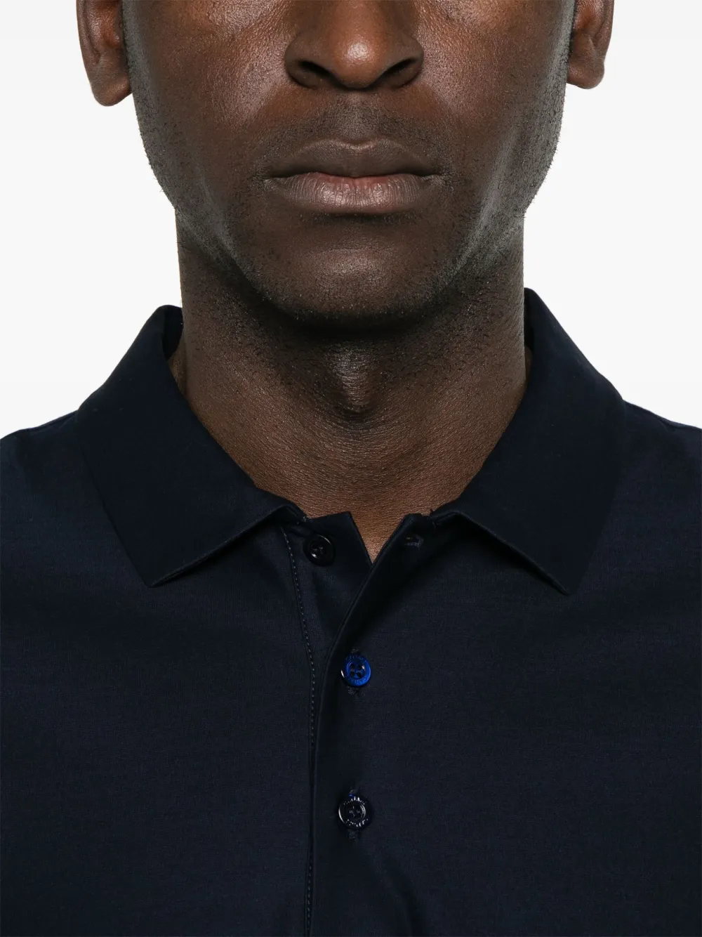 Canali Katoenen poloshirt Blauw