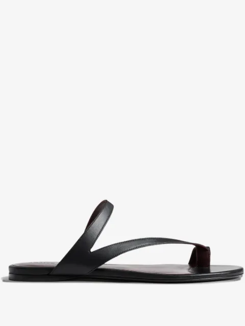 KHAITE Aimee leather flat sandals