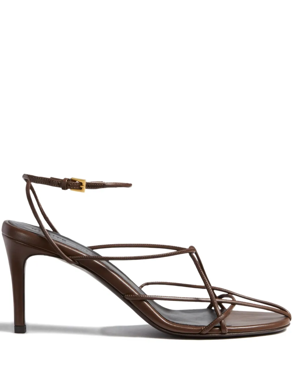 KHAITE 750mm Loulou strappy leather sandal | Brown | Image 1