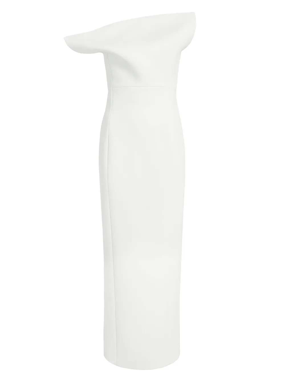 KHAITE Abito lungo Cato senza spalline - Bianco