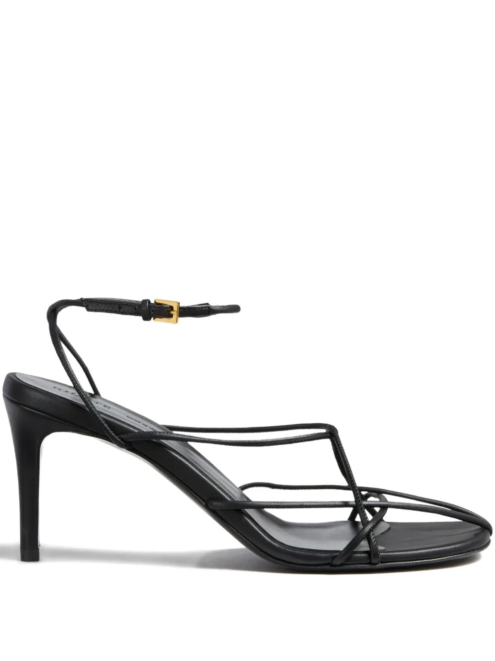 KHAITE 75mm Loulou leather sandals Black
