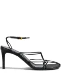 KHAITE 75mm Loulou leather sandals - Black