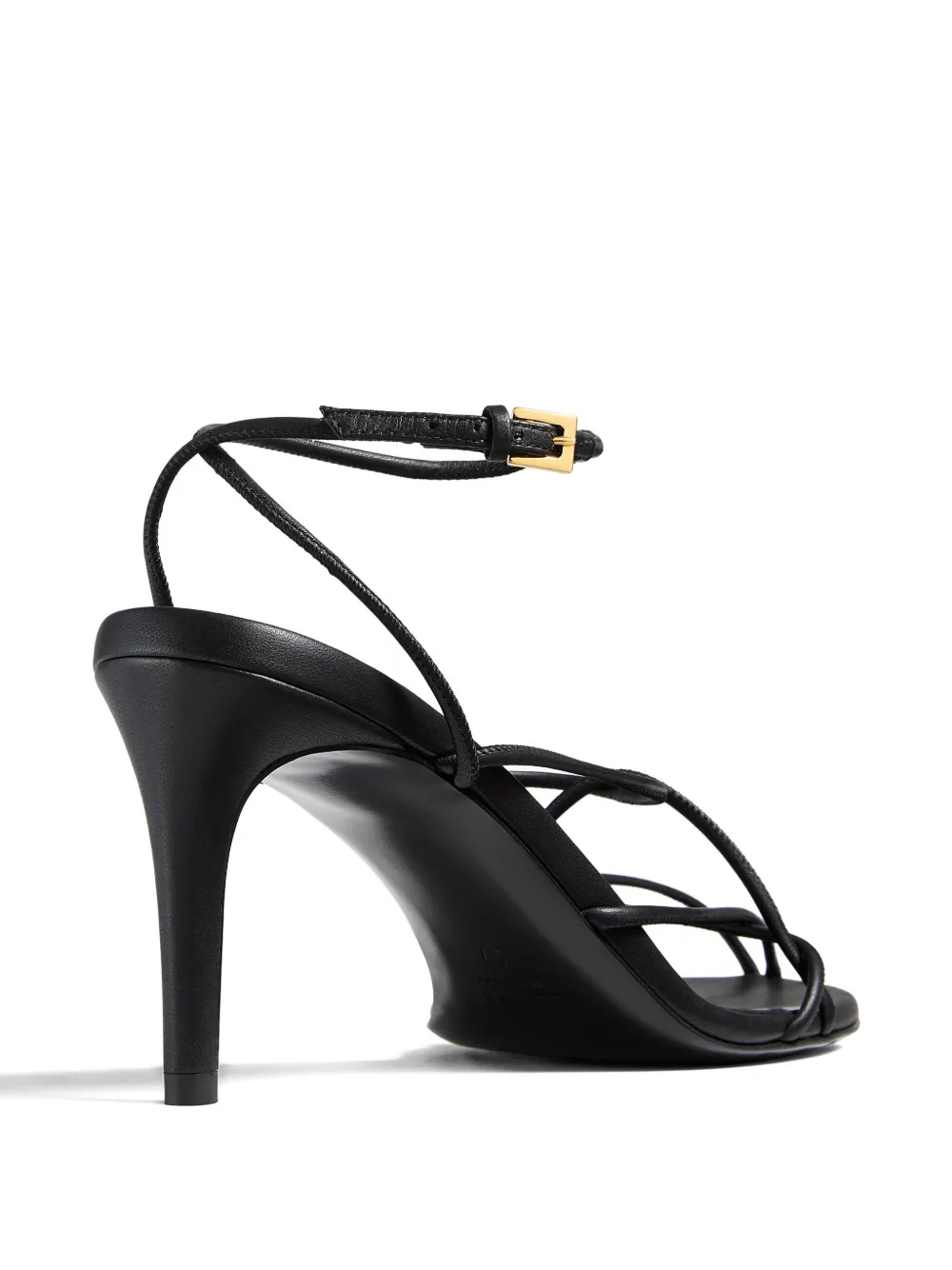 KHAITE 75mm Loulou leather sandals Black