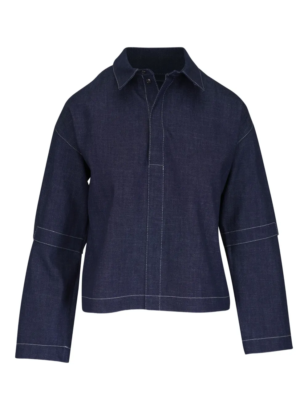 Zero + Maria Cornejo denim blouse | Blue | Image 1