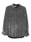 P.A.R.O.S.H. sequin-embellished shirt - Grey