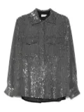 P.A.R.O.S.H. sequin-embellished shirt - Grey