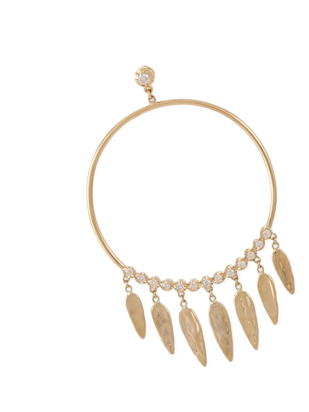 Jacquie Aiche arracadas en oro amarillo de 14kt con diamante | Joyas de lujo | Image 2
