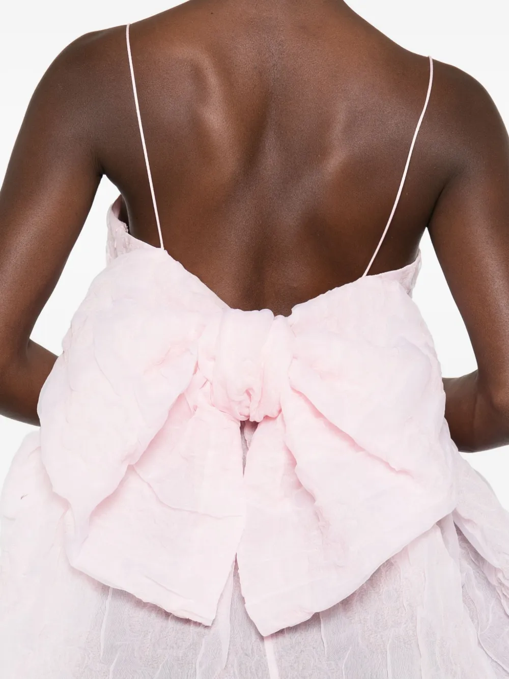Cecilie Bahnsen Veronica Matelassé-effect Tank Top In Pink