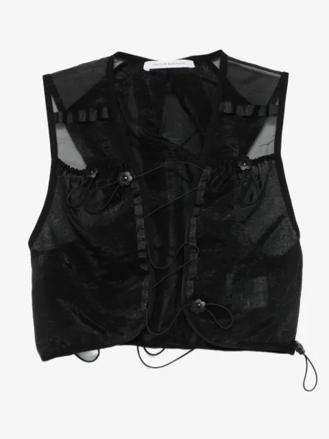Cecilie Bahnsen chaleco con cordones