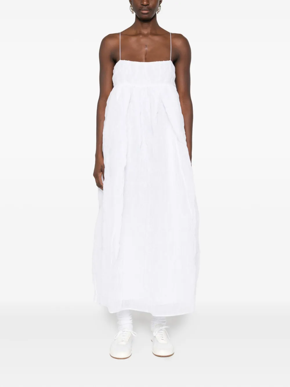 Cecilie Bahnsen Vilma maxi-jurk Wit